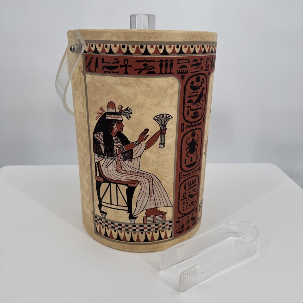 George Briard Egyptian Pharaoh Ice‎ Bucket Mid-Century Modern Retro Vintage
